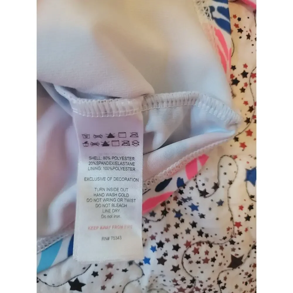 Cynthia Rowley Kids 3T Long Sleeve Rash Guard Top Toddler Pink Flamingo Tropical